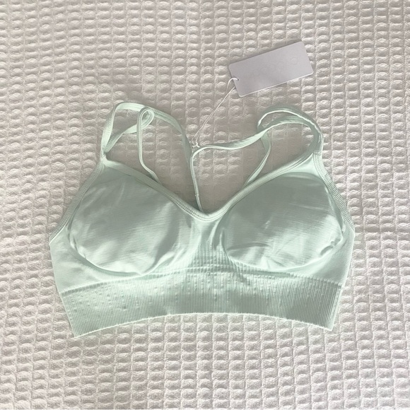 Avocado Mint Sports Bra - Picture 1 of 5